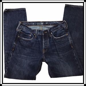 Old Navy - Men’s Slim Button-Fly Dark Wash Denim Jeans 31 X 32